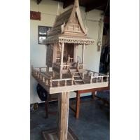 ราคา ศาลพระภูมิ ทำจากไม้สักแท้100% (4310944578)