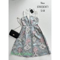 ราคา งานป้ายมือ1 เดรสยาวสีฟ้า ป้าย PRESENT (20177035082)