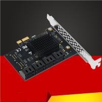 ราคา อะแดปเตอร์การ์ดขยาย PCIe เป็น SATA 8 พอร์ต SATA PCI Express X1 SATA 3 HDD SSD PCI E SATA3 สําหรับขุดเหมือง (18492263021)