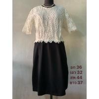 ราคา ชุดเดรสคุณครูลูกไม้ ชุดทำงานคุณครู ชุดครูมือสอง ชุดเดรสผู้หญิง (25501369677)