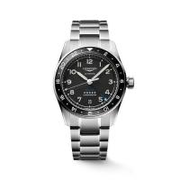 ราคา LONGINES/Longines Men's Silver Stainless Steel Strap Black Dial Automatic Watch (29260316830)