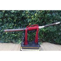 ราคา ดาบหลูบเงิน ดาบเงิน ดาบโบราณ ใบดาบปลายว้าย ยาว 22 นิ้ว หลูบเงินแท้ 3 จุด ลงรัก ใบดาบตราเต่าพ่อครูบุญตัน (23922867733)