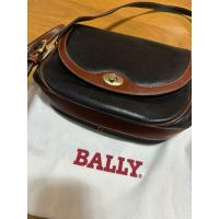 ราคา Bally cross body black brown vintage กระเป๋าสะพายยี่ห้อ Bally หนังแท้ สีนำตาล ดำ (26402609908)