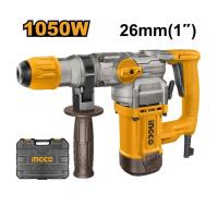 ราคา INGCO สว่านโรตารี่ไฟฟ้า 26 มม. รุ่น RH10506 กำลังไฟฟ้า 1,050 วัตต์ แรงกระแทก 4.5J ใช้กับดอก SDS Plus (อิงโก้) (26429417131)