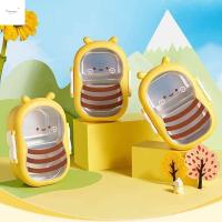 ราคา เครื่องประดับกล่อง5แบ่งกล่องอาหารกลางวันภาชนะใส่อาหารน่ารักแบบพกพารูปร่างผึ้งแบบพกพา2ช่องเครื่องล้างจานปลอดภัยกล่องอาหารเช้าตั้งแค (27585565812)