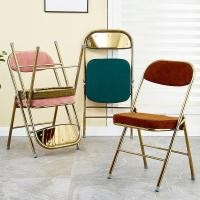 ราคา เก้าอี้พับสไตล์นอร์ดิกสไตล์ INS วินเทจผ้าลูกฟูกห้องนอนร้านอาหารเก้าอี้สำนักงาน (29064584217)