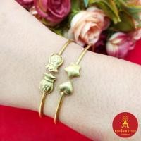 ราคา กำไล C ทองเหลือง ฟรีไซส์ งานดิบ ปรับขนาดตามต้องการได้ ไม่ชุบทอง ใส่ในชีวิตประจำวันได้ ใส่อาบน้ำได้ งานโบราณ (23363753848)