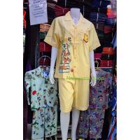 ราคา ‼️ชุดนอนหมีพูห์แขนสั้นขาสั้นผ้าชิโนริลิขสิทธิ์แท้%❌ลดราคาจากป้าย50-70%‼️ (6231409786)