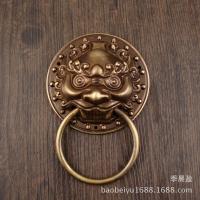 ราคา ประเภท ก จีนโบราณแหวนประตูจับหัวสัตว์หัวสิงโตหัวเสือมือจับประตูตรงข้ามประตูไม้ลานทองแดงจับ (29539756787)
