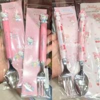 ราคา ช้อน ส้อม My melody , Kitty ขายแยกช้อนส้อม ชิ้นละ275บาท (570791241)