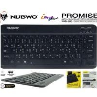 ราคา NUBWO คีย์บอร์ดไร้สายบลูทูธ แบบ Slim รุ่น NKB-100 /NKB-102 Keyboard Ultra Slim bluetooth (2049886141)