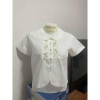 ราคา เสื้อเชิ้ต คอบัว ฉลุลูกไม้ สีขาว แต่งอก (29260337891)