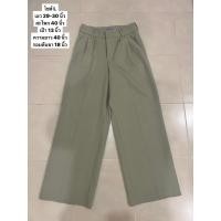 ราคา กางเกงขายาวทรงกระบอกสีเขียวมิ้นท์ (มือสอง) (42214177216)