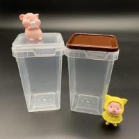 ราคา (แพค25ใบ)1881 กระปุกทรงเหลี่ยม 260 ml ใส่ขนม อาหาร บ๊วย ของหวาน น้ำพริกแห้ง ผลไม้แห้ง ฝาเซฟตี้ซีล สีน้ำตาล และ สีใส (7451651144)