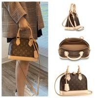 ราคา LOUIS VUITTONกระเป๋าผู้หญิง กระเป๋าสะพายข้างมือถือ ALMA BB กุญแจซิปคู่กระเป๋าเพรสไบโอปิก M53152 (24715194914)