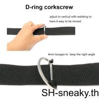 ราคา 1/2/3 D-Ring น้ําหนักเข็มขัด Stopper Buckle Webbing Slider Keeper ปรับสปริง Harness Retainer Strong Tensile ความต้านทาน (28028605379)