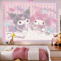 ราคา Kawaii Sanrio สติกเกอร์วอลเปเปอร์ ลาย Cinnamoroll น่ารัก สําหรับตกแต่งห้อง (19880763064)