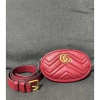 ราคา Gucci marmont belt bag สีแดง (24724758495)