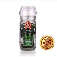 ราคา พริกไทยดำเม็ด (ฝาบด) ตรามือที่1 35 กรัม/ขวด (29539422333)