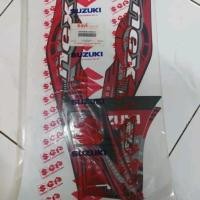 ราคา MERAH 2013 Suzuki Nex 1 Red Black Body Trim สติ๊กเกอร์ Striping Original SGP (19296646507)