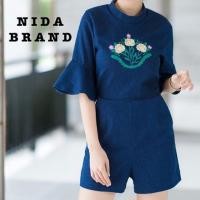 ราคา จั้มสั้นยีน งานป้าย#Nida#M (1462399754)