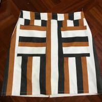 ราคา กระโปรง ทรงเอ ลายทาง มีกระเป๋า (2053309947)