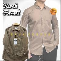 ราคา KEMEJA LT BROWN PREMIUM COUPLE FORMAL COLLAR SHIRT FOR FATHER AND SON LONG AND SHORT SLEEVES ORIGINAL SAJUAK (40464746559)