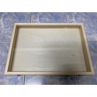 ราคา กล่องไม้สน ฝากระจก เก็บสินค้า โชว์สินค้า มีตัวล็อค แขวนผนังได้ (6460368576)