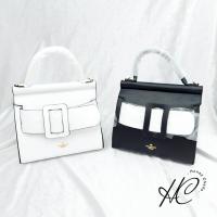 ราคา [พร้อมส่ง] PIMMYกระเป๋าถือแถมสายสะพาย แต่งเข็มขัดหน้า (พร้อมส่ง) (5166435818)