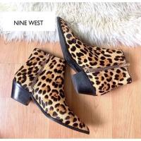 ราคา รองเท้าบูทNinewestลายเสือหนังแท้ (21457454746)
