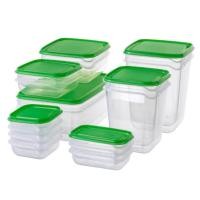 ราคา IKEA (อิเกีย) ชุดกล่องเก็บอาหาร 17 ชิ้น ใช้อุ่นอาหารในไมโครเวฟได้ (5747238033)