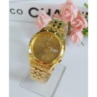 ราคา SEIKO 5 Automatic รุ่น SNKL28K1 นาฬิกาข้อมือผู้ชายสายแสตนเลส สีทอง หน้าปัดทอง - ของแท้ 100% รับประกันสินค้า 1 ปีเต็ม (2252591459)
