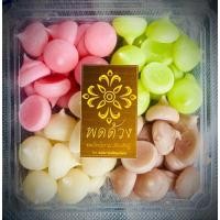 ราคา ขนมอาลัว อาลัวสีสันสดใส 200กรัม ขนมอาลัวชาววังพดด้วงขนมไทย อบควันเทียนหอมกรุ่น ต้นตำหรับขนมหวานเมืองเพชร ของฝาก (25481692430)