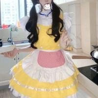 ราคา ความรักบริสุทธิ์ "พัฟสีเหลืองน่ารัก" เจี๊ยบน่ารักชุดเดรสสีเหลืองเบลล์แมวน่ารักแมวหวานสาวชุดแม่บ้าน (40856395679)