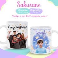 ราคา Sakurane แก้วสกรีนรูป ออกแบบฟรี [สกรีนฟรี 2 ด้าน] ขนาด 11oz. แก้วมัค ของขวัญวันเกิด ของขวัญรับปริญญา (27488462041)