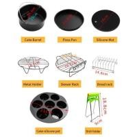 ราคา (พร้อมส่ง)อุปกรณ์เสริม (ชุด 8 นิ้ว 8 ชิ้น) หม้อทอดไร้น้ำมัน Air Fryer พร้อมส่งจากไทย (6033122835)