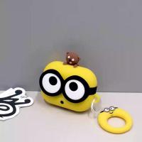 ราคา สร้างสรรค์น่ารัก3ง มินเนี่ยนหูฟังปกคลุมสําหรับ แอร์พอด 4 มือโปร 2 1 2 3หูฟังไร้สายชาร์จกรณีรวมทุกอย่างซิลิโคนอ่อนนุ่มกันกระแทกเข็มขัดจี้ชุ (42009390940)