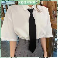ราคา Lun Retro สีทึบ Silky เนคไทแคบชุดนักเรียนซิป Pre-Tied สําหรับ Arrow (29107983050)