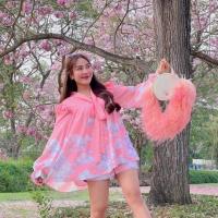 ราคา เซตเสื้อแขนยาว กางเกงขาสั้น มาพร้อมกิ๊บติดผมสวยๆ งานป้าย Valley Girl (19077269446)