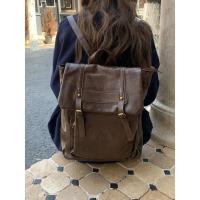 ราคา VK กระเป๋าเป้สะพายหลังสไตล์เกาหลี รุ่น Vi082 หนัง PU นิ่ม สีน้ำตาล จุของได้เยอะ ใส่แท็บเล็ตได้ (27879590644)