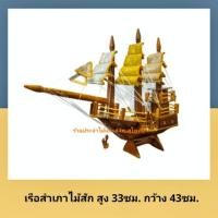 ราคา เรือสำเภา เรือสำเภาจีน เรือไม้ แกะจากไม้สัก พร้อมส่ง‼ เรือจำลองไม้สัก ตั้งโตํะทำงาน รับฮวงจุ้ย ค้าขาย ร่ำรวย (5338566314)