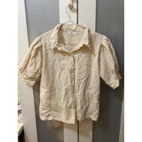 ราคา (มือสองสภาพดีมาก) เสื้อคอปกผ้าฝ้าย สีเหลืองอ่อน แขนตุ๊กตา (43404531420)