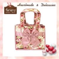 ราคา กระเป๋าผ้าทรงสี่เหลี่ยมลายกุหลาบ แบรนด์ FERERA(เฟอเรร่า) (3846094008)