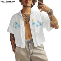 ราคา ไม่แน่นอน เสื้อเชิ้ตปักลายดอกไม้สําหรับผู้ชาย (41103207877)