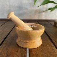 ราคา ครกไม้แท้ ครกบดยา ครกสำหรับบดยา ขนาดเล็ก 2.5 นิ้ว (8261366048)