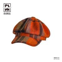 ราคา Jiumu Sundry Club Newsboy หมวกฤดูใบไม้ร่วงและฤดูหนาวออกแบบหมวกจิตรกรลายสก๊อตแฟชั่นสาวน่ารักแสดงใบหน (24086362715)