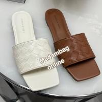 ราคา & Woven Slide Sandals รองเท้าแตะหนังสาน รองเท้าแตะแบบสวม แท้จากช็อป (27379490133)