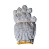 ราคา ถุงมือสีขาว / สีเทา ขอบเหลือง ขนาด 7ขีด /โหล (8477784076)