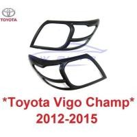 ราคา สีดำด้าน ครอบไฟหน้า TOYOTA HILUX VIGO CHAMP 2012 - 2014 โตโยต้า ไฮลักซ์ วีโก้ แชมป์ ครอบไฟหน้ารถ ชุดแต่งไฟ ไฟหน้า ครอบไฟ (27227170331)