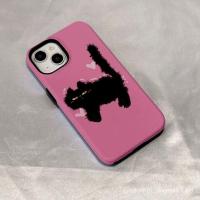 ราคา Black Cat Genie สองชั้นสองในหนึ่งเดียวฟิล์มแอปเปิ้ลกรณีโทรศัพท์มือถือสำหรับ iPhone 11 PRO MAX 12 13 14 PRO MAX 14lus 12pro 13 PRO MAX เคสรวมทุกอย่างมันวาว xyzg (24284353679)